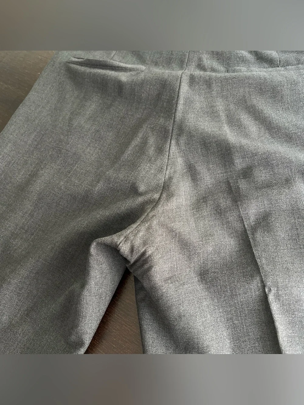 Vtg Banana Republic Men’s 33x32 Wool Blend Gray Dress Pants Made In Italy Preppy
